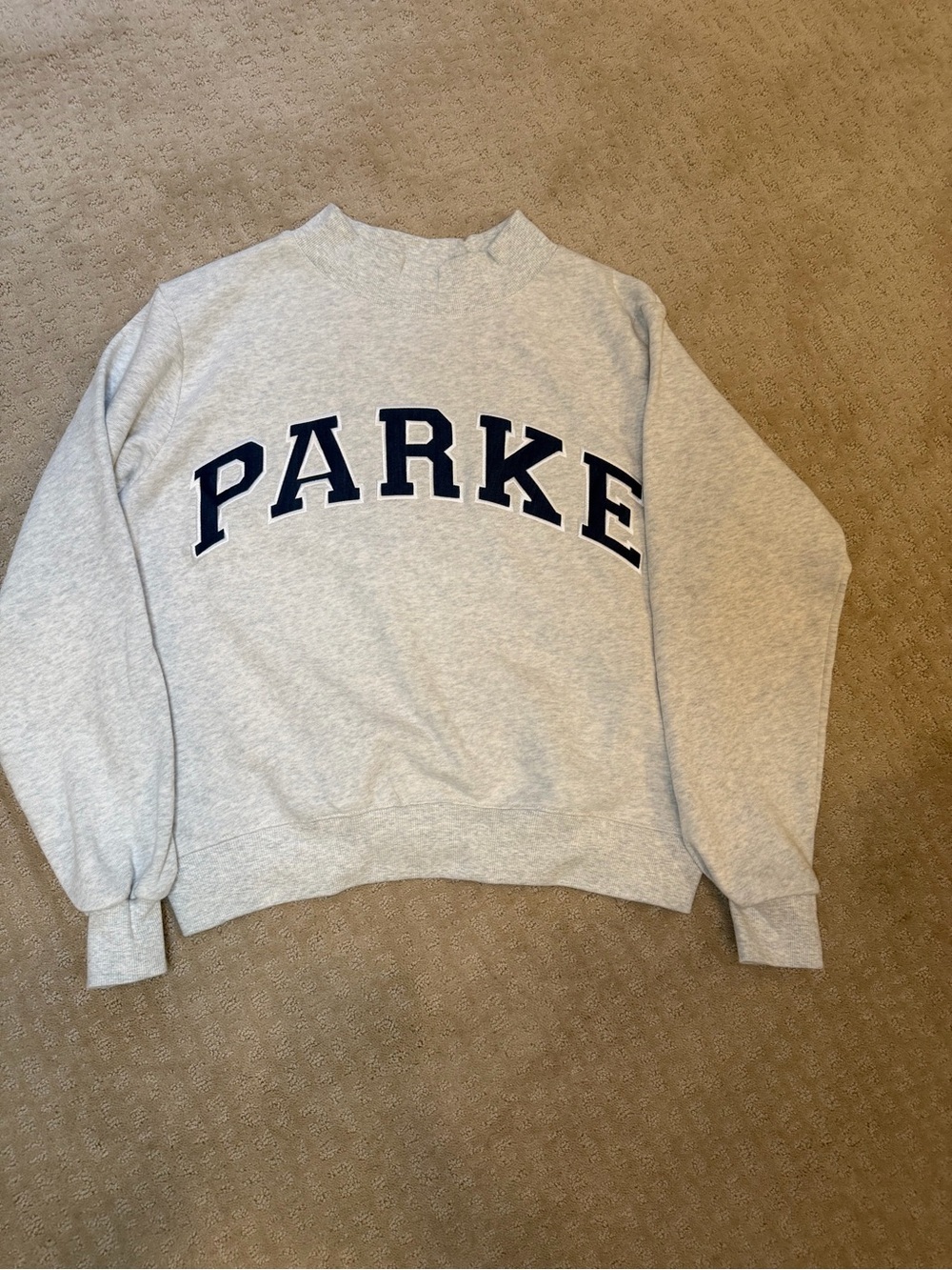 Parke Grey Crewneck Sweatshirt - S/M NWT